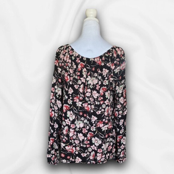 Sanctuary Womens Floral Long Sleeve Black Multicolor - Peasant, Bohemian - Med - Picture 3 of 8